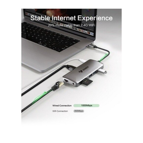 11-in-1 Type C Dock Hub USB C Laptop Docking Station Adapter For MacBook DELL HP - Picture 4 of 7